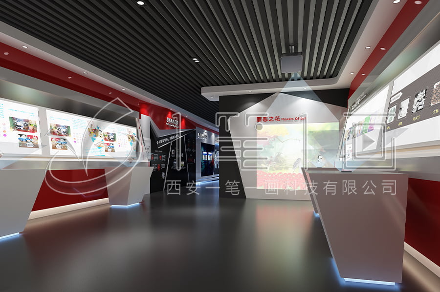 小学生毒品预防教育展馆解决方案-禁毒教育展厅vr产品-学校毒品预防教育中心平面设计