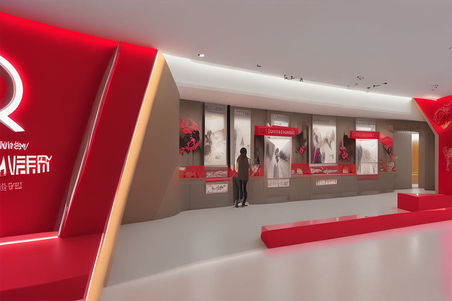 党建展厅设计，党建展厅设计效果图，党建展厅设计方案