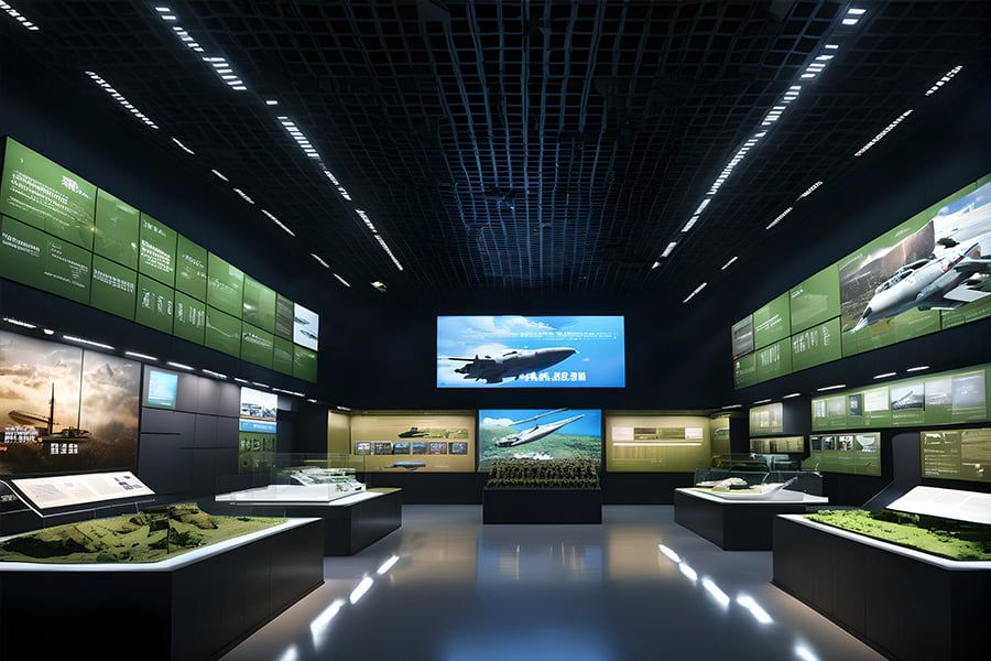 军史展厅效果图,陆军军史展厅方案,陆军军史展厅建设