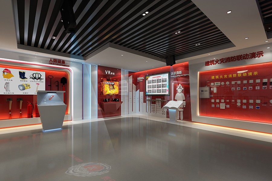 安全馆设计,社区安全教育展厅策划,安全道路安全教育实践馆施工效果图