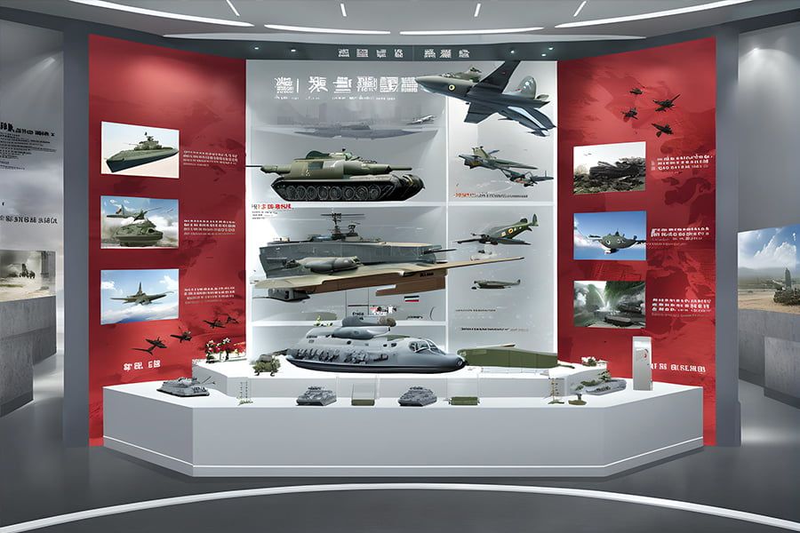 国防展馆效果图,青少年国防展厅方案策划,青少年国防展厅方案方案