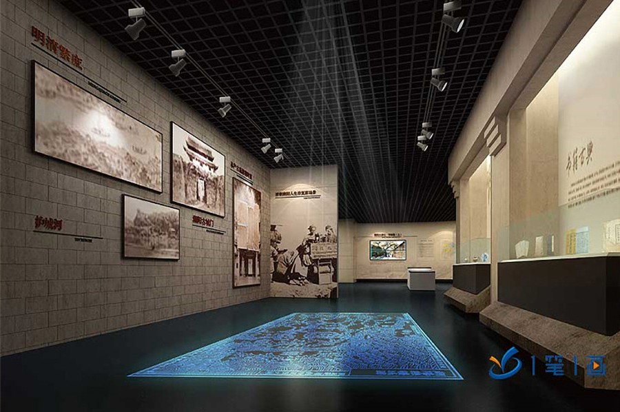企业文化馆效果图,体育用品企业文化展馆方案,物资专材国企产品展馆施工