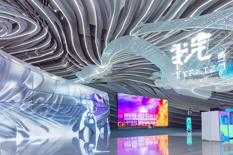 企业产品馆建设,殡葬用品企业馆设备,救灾物资国企产品展馆施工