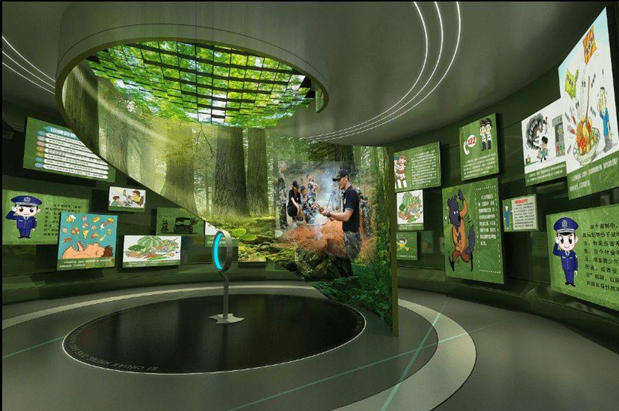 法制宣传教育展馆效果图,法院法治实践教育展厅建设,学校普法基地建设