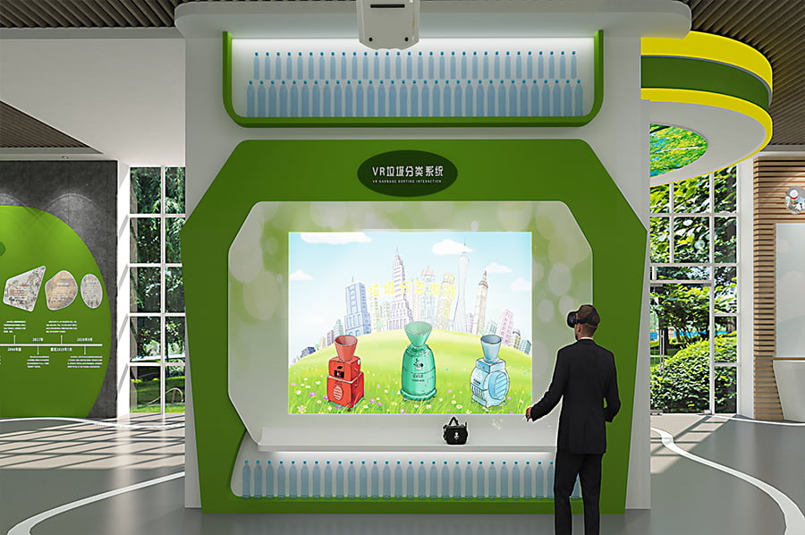 垃圾分类环保教育展览馆设计,景区环保教育展厅设备,城市垃圾分类科普展览馆施工