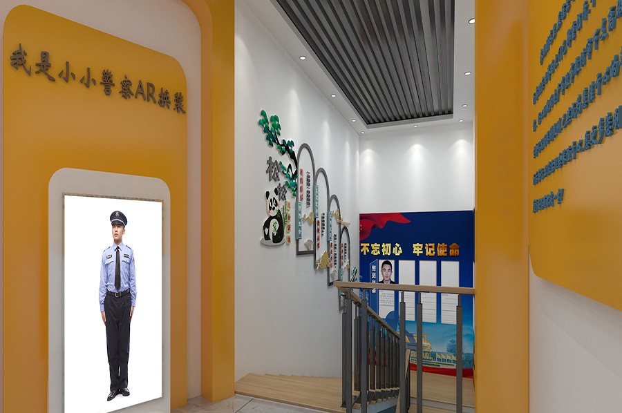 警史展馆效果图,公安厅警史馆设计,派出所警史展馆设计