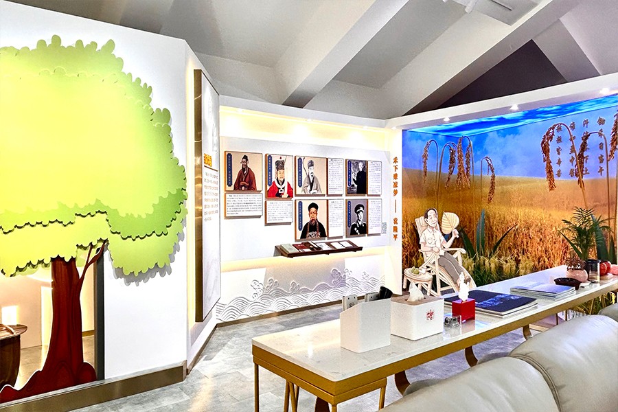 家风家训展厅效果图,街道家风家训馆施工,街道家风家训馆施工图