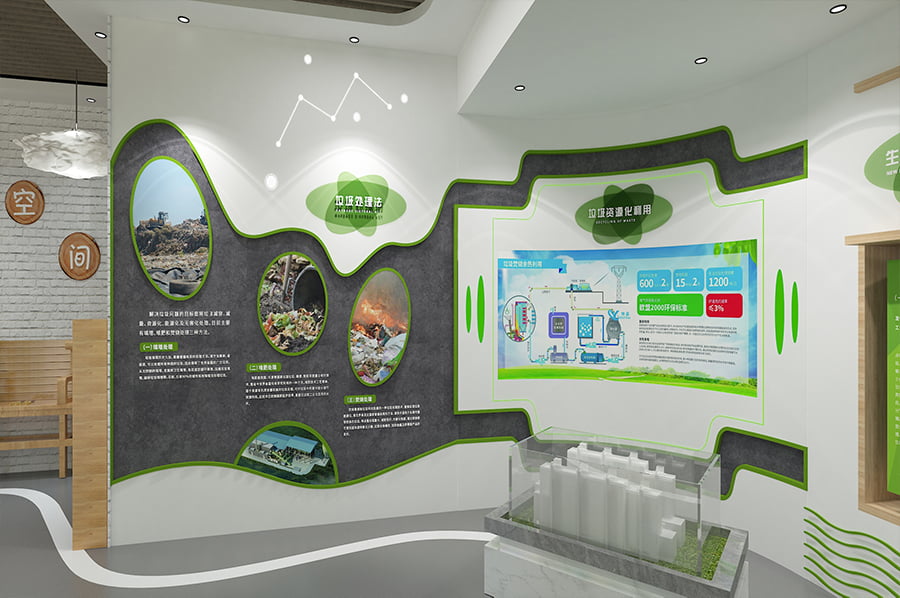 环保展厅施工,智慧垃圾分类展馆设计,智慧垃圾分类环保展览馆设备