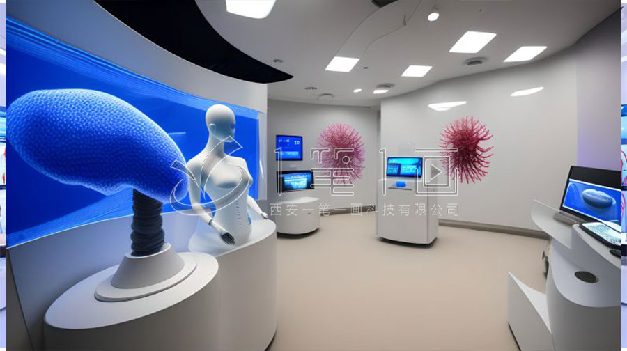 数字化医疗科普展厅设计,智能健康互动展馆建设,创新医疗科技展览馆策划