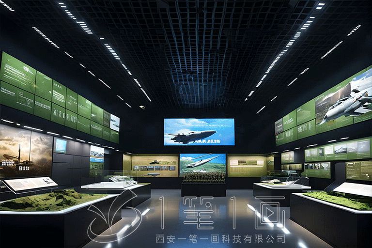 智慧国防教育展厅设计, 创新国防展馆建设, 高科技展览馆设计公司