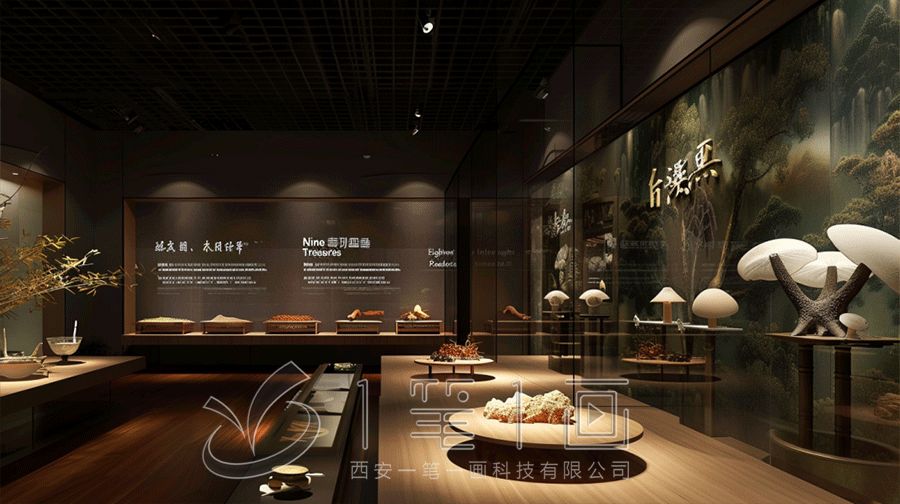 农产品展销体验馆设计方案，多媒体农产品展销展厅建设施工公司