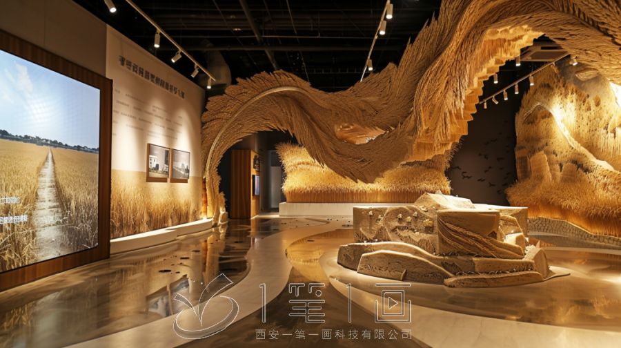 杂交水稻博物馆设计，现代农业展厅建设，多媒体水稻博物馆设计方案