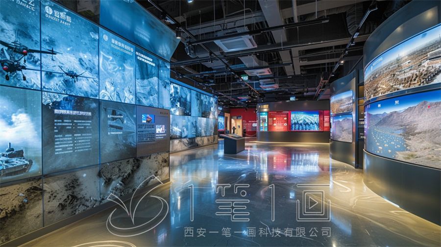 区国防教育素质拓展基地展厅设计方案，多媒体国防动员教育基地建设方案策划公司