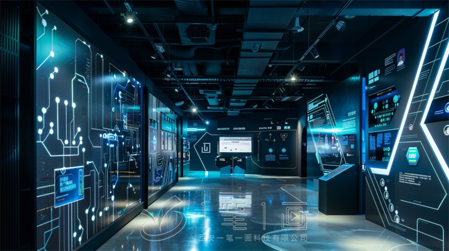 多媒体互动大学5G＋产教融合育人基地设计方案，5G展厅设计方案策划公司