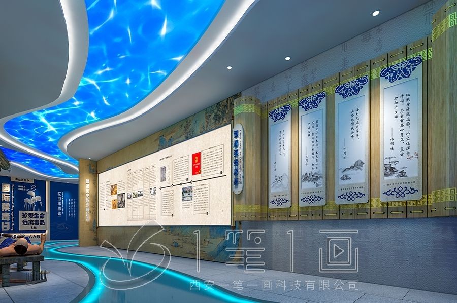 中医药展厅设计,中医药展厅多媒体设备,创意展示方案#