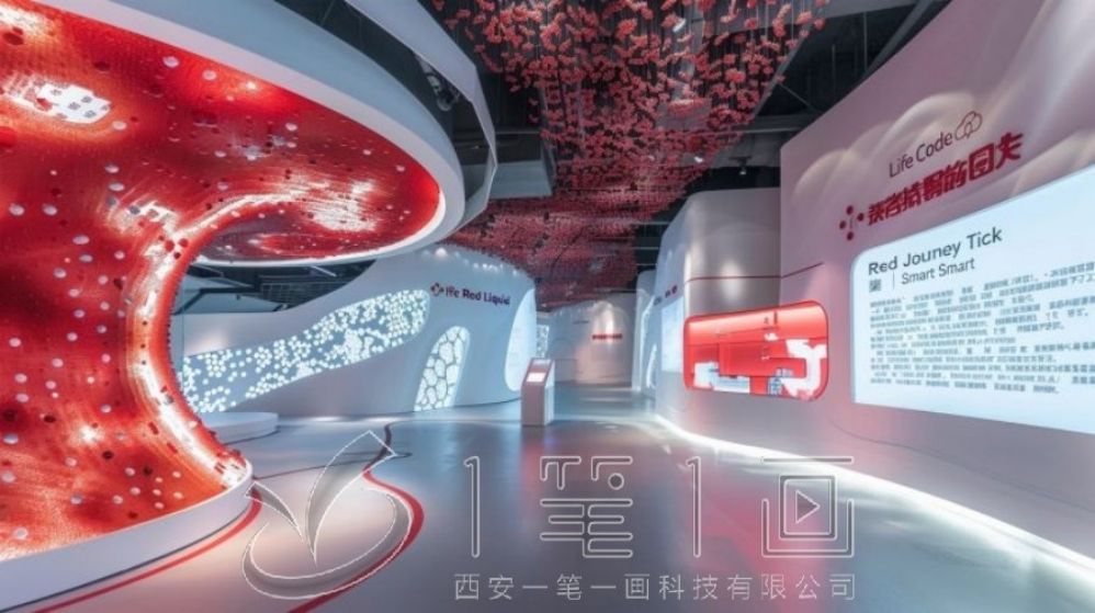 高科技中医药展厅设计，中医文化传承展馆创