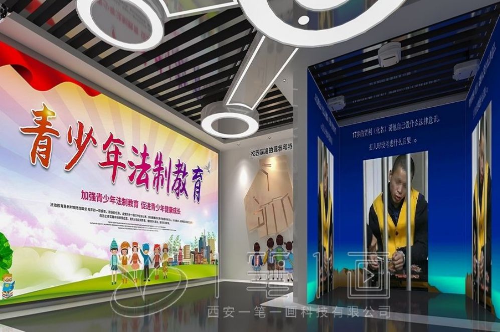 国防教育展厅设计, 创意互动多媒体, 红色文化传承