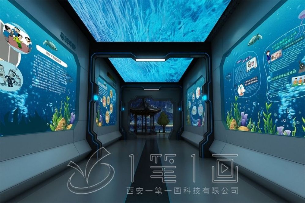 未成年保护教育基地,安全教育展厅设计,多媒体设备施工