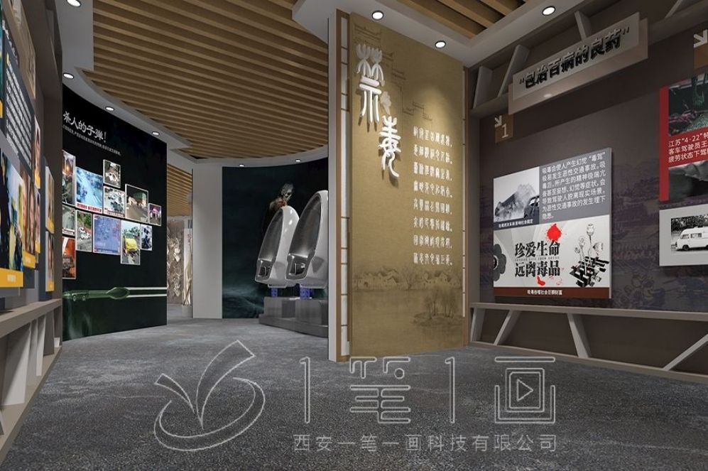 中医药文化展厅设计,互动多媒体设备,创意展示解决方案