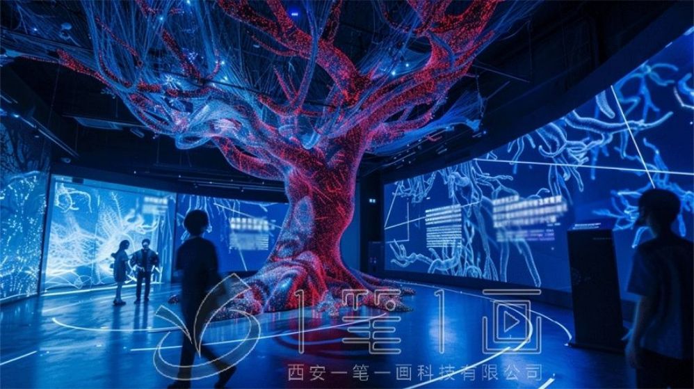 廉洁教育基地设计, 高科技互动展厅, AI多媒体廉政教育