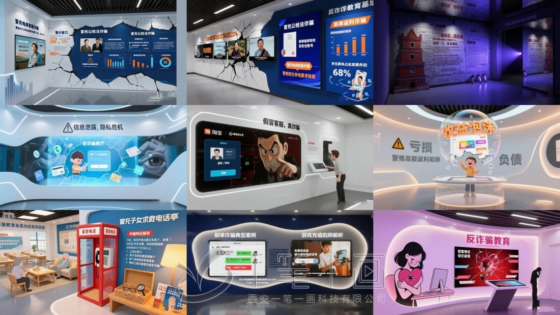 反诈展厅方案，预防电信诈骗展馆