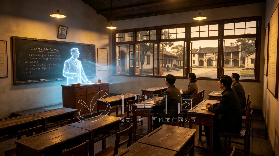 沉浸式师道文化展厅设计建设