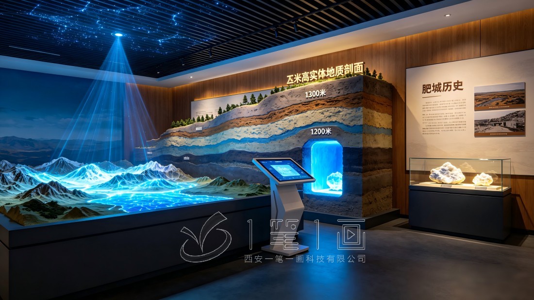 企业展厅设计，压缩空气储能展厅设计方案 | 全国首个盐穴储能主题科技展厅效果图