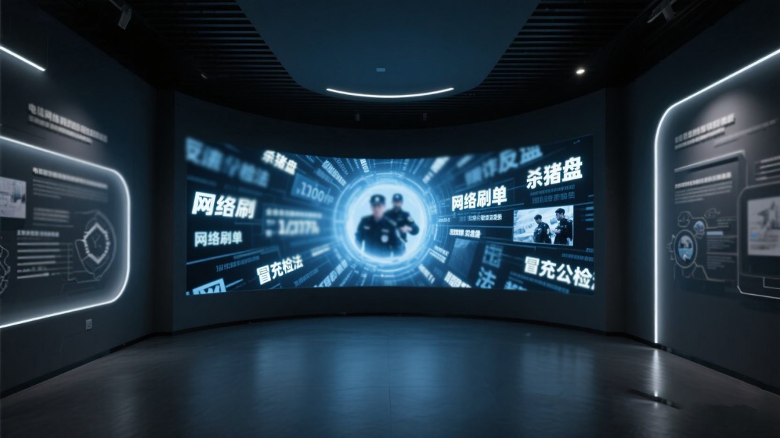 防电诈教育基地展厅设计，防电诈教育基地