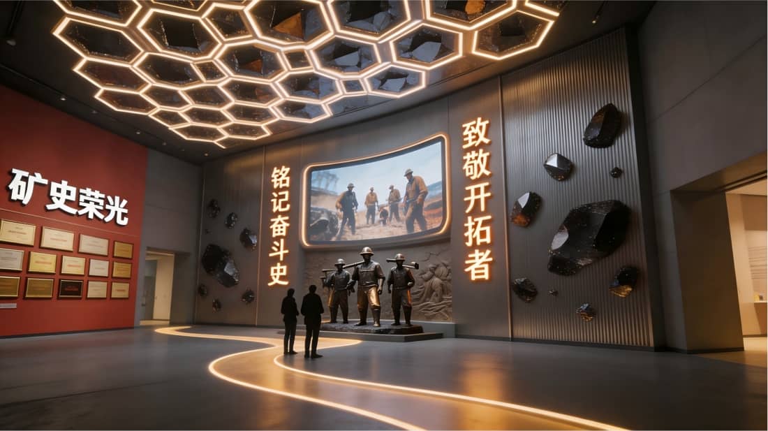 矿史馆设计序厅效果图
