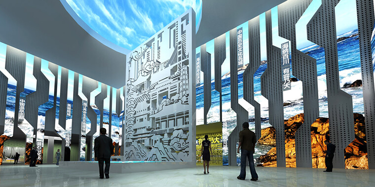 江西省城市规划展厅设计效果图