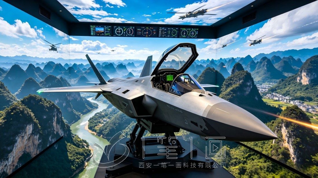 市国防教育基地歼-20效果图