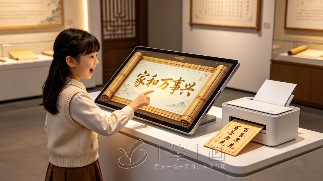 沉浸式家风家训展馆效果图打印区