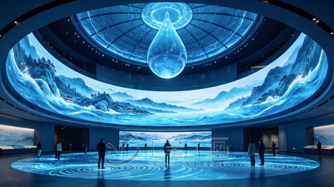 香港青少年国民教育基地效果图360度环幕影院