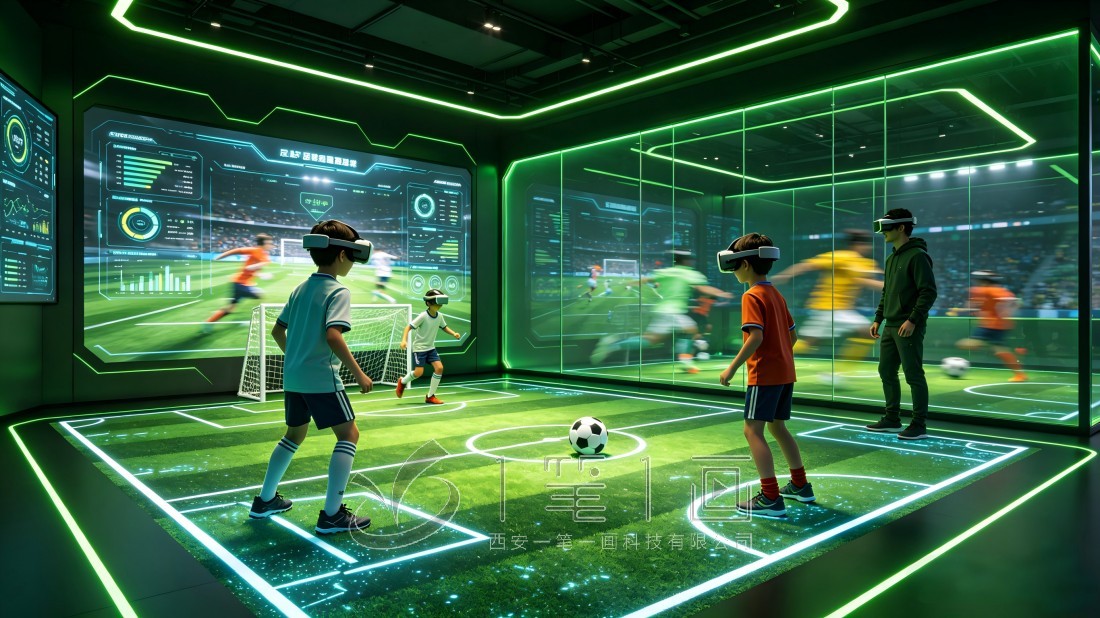 足球教育基地展厅策划与设计效果图