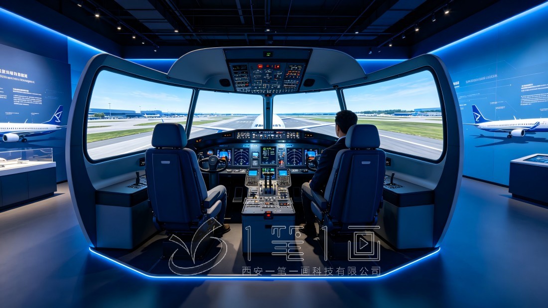 航空公司企业展厅/党建展厅效果图