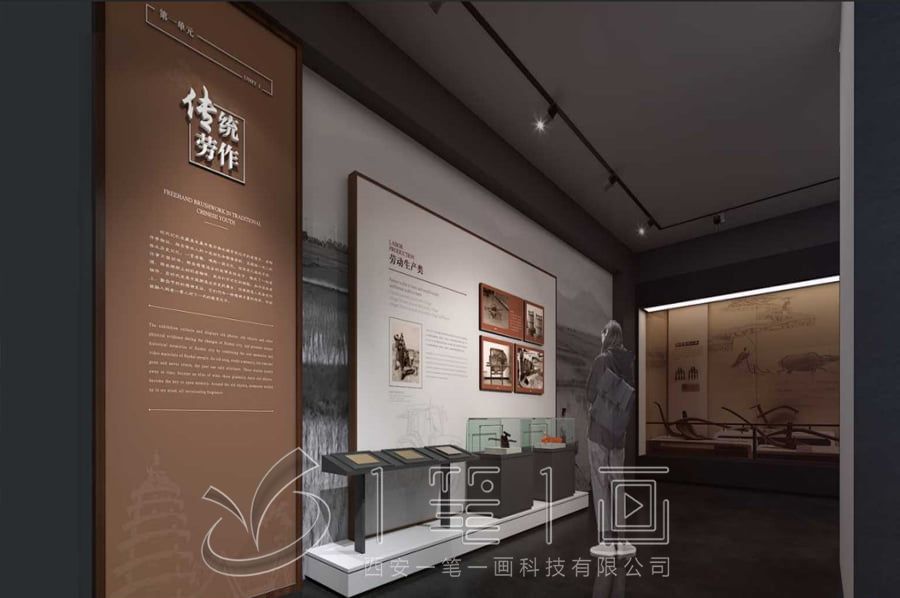 高科技垃圾分类科普馆效果图