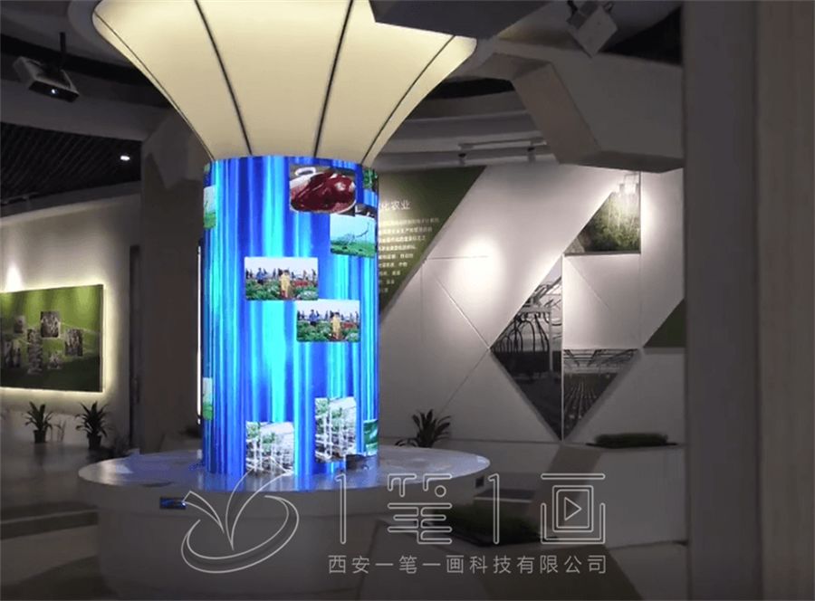 智能垃圾分类展厅效果图